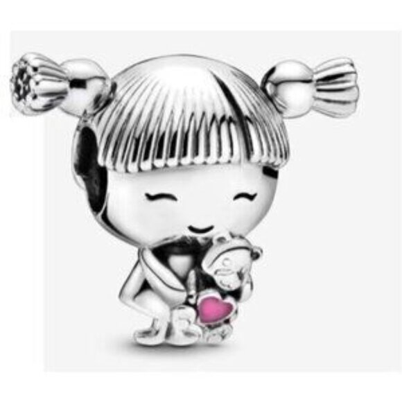 Little Girl Charm, S925 ALE Sterling Silver Charm, Charm For Pandora Bracelet - Picture 1 of 5